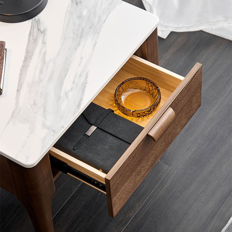 Square Solid Wood 4 Legs End Table Modern Brown/Black Side Table with Storage Clearhalo 'Coffee & Accent Tables' 'End & Side Tables' 'end_side_table' 'end_side_tables' 'furn' 'furn_end_side_tables' 'Furniture' 'furniture_end_side_table' 'Living Room Furniture' 1200x1200_b20468af-321d-454d-b809-9fb733507425