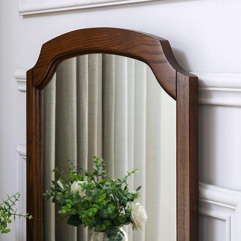 鏡付きのブラウンアッシュバニティセット58.26 "引き出し付きの高虚栄心