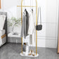 Modern Cheat Rack Free Standing Marble Stone Base Metal Coat Hanger