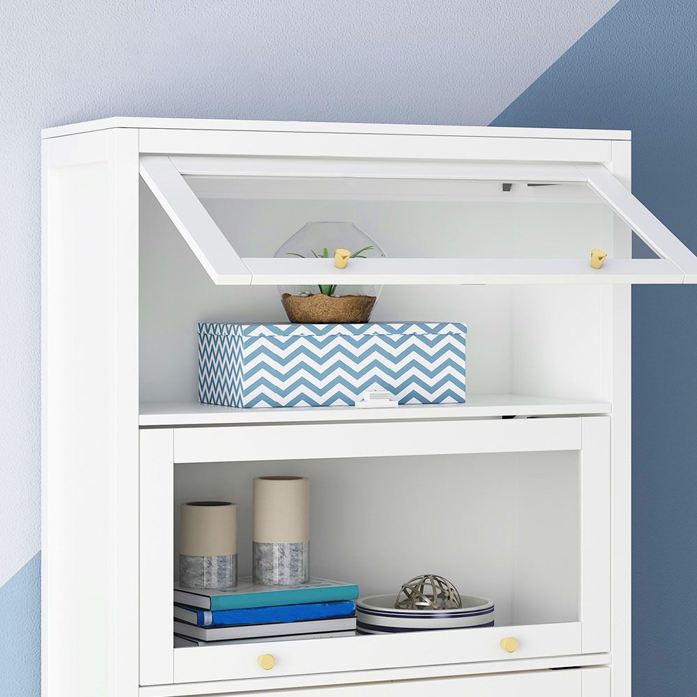 White Urban Standard Bookcase Manufactured Wood Bookcase with Glass Doors Clearhalo 'Bookcases' 'furn' 'furn_bookcases' 'Furniture' 'furniture_bookcases' 'kitchen' 'kitchen_bookcases' 'Living Room Furniture' 'Office Furniture' 1200x1200_b206d66a-9706-4c89-82ac-67d9492dad10