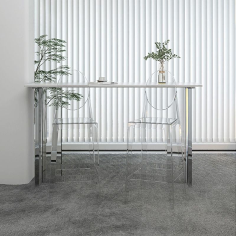 Mesa de barra de piedra sinterizada juego 1/3 piezas para comedor de cocina