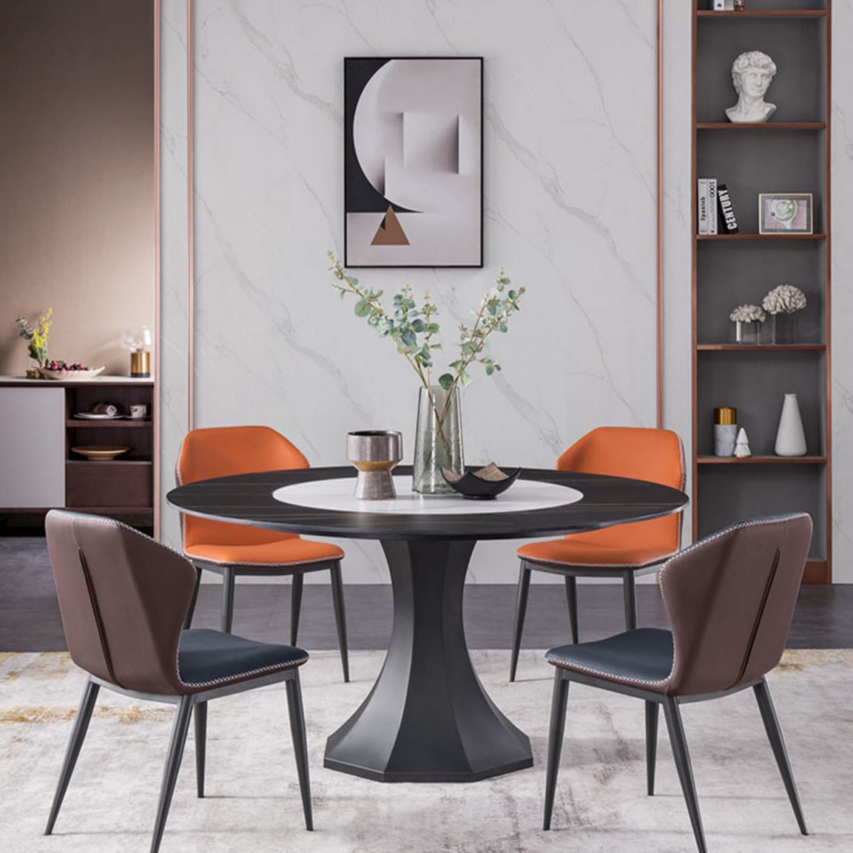 Modern Dining Chairs Faux Leather Side Chairs without Armrest for Dining Room Clearhalo 'Dining Chairs' 'Dining Tables & Seating' 'dining_chair' 'furn' 'furn_dining_chair' 'Furniture' 'furniture_dining_chair' 'Kitchen & Dining Furniture' 1200x1200_b20976da-2af2-4bed-93da-8ecd1abb99a6