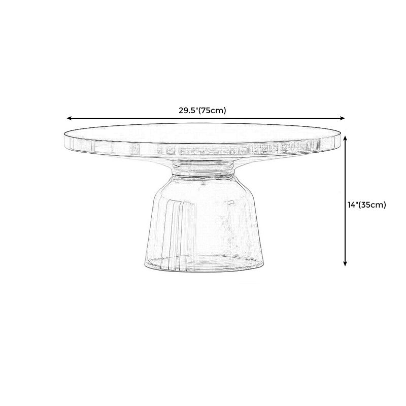 Nordic style Glass Side End Table Stone Top Drum End Table for Living Room Clearhalo 'Coffee & Accent Tables' 'End & Side Tables' 'end_side_table' 'end_side_tables' 'furn' 'furn_end_side_tables' 'Furniture' 'furniture_end_side_table' 'Living Room Furniture' 1200x1200_b20b9eca-f280-4a4e-acbd-741e8c9c0b5b