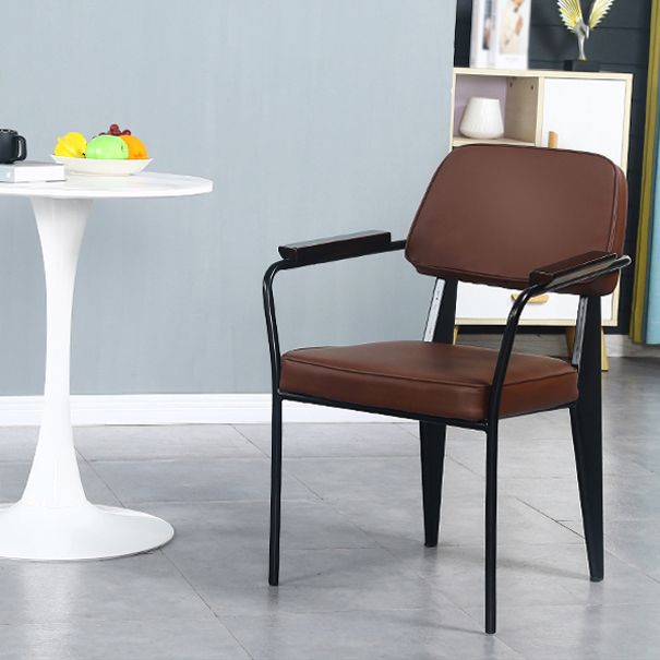 Chaise de bras industriel en métal ouvrir la salle de cuisine de salle à manger