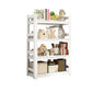 Standard Steel Open Back Bookcase Contemporary White Open Back Bookshelf