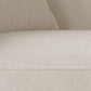 35" Wide Scandinavian Sectional Sofa Fabric Cream Sectional with Bostol Pillows