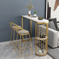 Glam Oval Bar Set Storage 1/2/3 Pieces Stone Counter Height Set in Gold Clearhalo 'Bar Furniture' 'furn' 'furn_home_bar_bar_sets' 'Furniture' 'Home Bars & Bar Sets' 'home_bar_bar_sets' 'Kitchen & Dining Furniture' 1200x1200_b20f6b18-877b-43da-b447-facefd9438f9