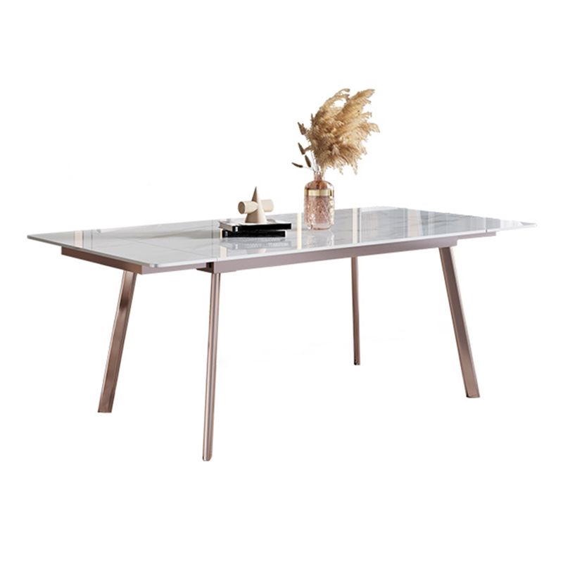 Modern Sintered Stone Top Dining Set Extendable 1/4/5/7 Pieces Dining Room Table Set Clearhalo 'Dining Room Sets' 'Dining Tables & Seating' 'dining_room_set' 'furn' 'furn_dining_room_set' 'Furniture' 'furniture_dining_room_set' 'Kitchen & Dining Furniture' 1200x1200_b2117621-ceff-48ad-a595-6bfe494114b8