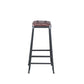 Industrial Armless Counter Stool Iron Cafe Bar Stool with Leather Cushion Clearhalo 'Bar Furniture' 'Bar Stools' 'bar_stools' 'furn' 'furn_bar_stools' 'Furniture' 'furniture_bar_stools' 'Kitchen & Dining Furniture' 1200x1200_b21369f0-9929-4d6c-a081-07e1bfa8b1a7