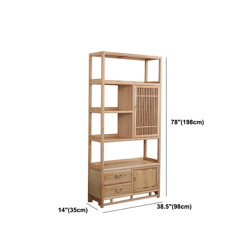 Natural Bookshelf Solid Wood Scandinavian Style Bookcase for Home Office Clearhalo 'Bookcases' 'furn' 'furn_bookcases' 'Furniture' 'furniture_bookcases' 'kitchen' 'kitchen_bookcases' 'Living Room Furniture' 'Office Furniture' 1200x1200_b213854b-31c3-4a06-84dc-9777ff7b2308