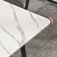 Metal Simplicity Rectangle Dining Table Stone Dinner Table with 4 Legs Clearhalo ' dining_table' 'Dining Tables & Seating' 'Dining Tables' 'Furniture' 'furniture_dining_table' 'Kitchen & Dining Furniture' 'kitchen&dining_furn' 'kitchen' 'kitchen_dining_table' 1200x1200_b214136c-4e3d-442e-bc94-61a464f1f48c