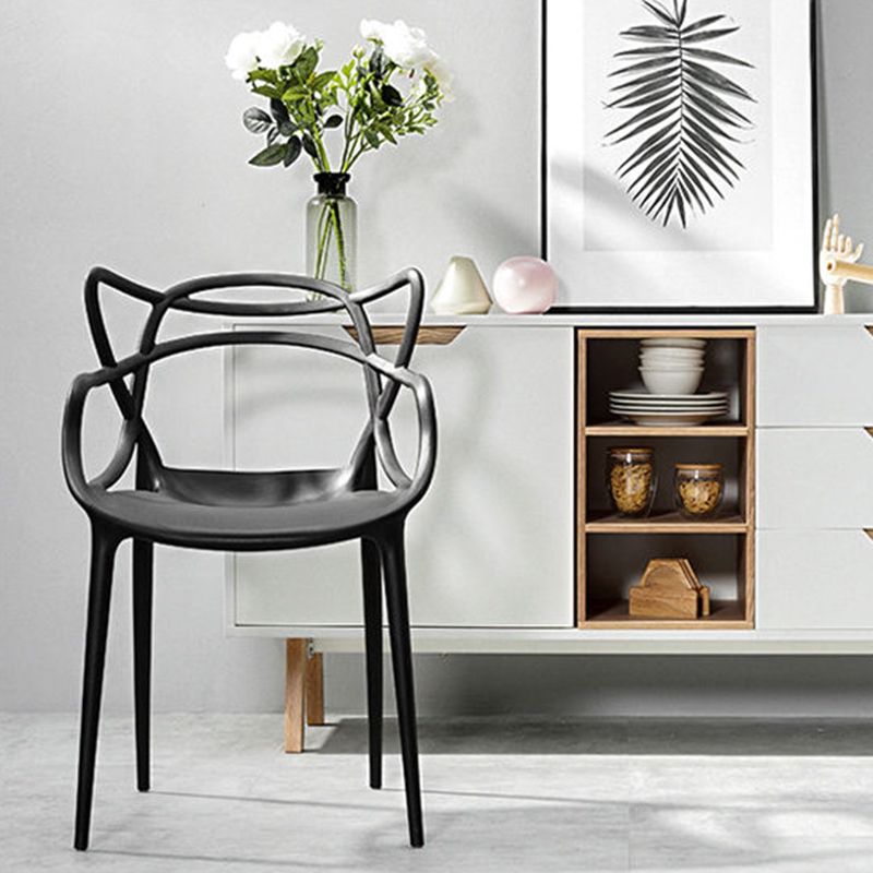 Sedia da pranzo contemporanea cucina da pranzo sedia di plastica