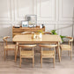 Contemporary Style Dining Table with Solid Wood Dining Table and Chairs for Home Use Clearhalo 'Dining Room Sets' 'Dining Tables & Seating' 'dining_room_set' 'Furniture' 'furniture_dining_room_set' 'Kitchen & Dining Furniture' 'kitchen&dining_furn' 'kitchen' 1200x1200_b219f93c-00f7-431c-8583-62a400b064a9