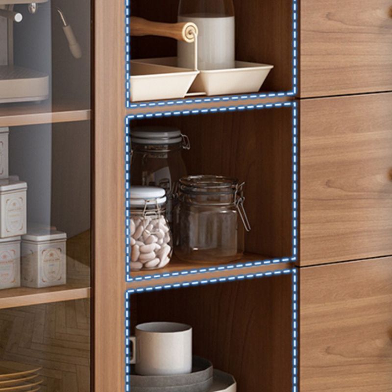 Cuffet contemporanee a buffet a buffet in legno con armadi e cassetti