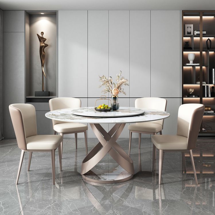 Faux Leather Side Chairs Modern Parsons Armless Chair for Dining Room