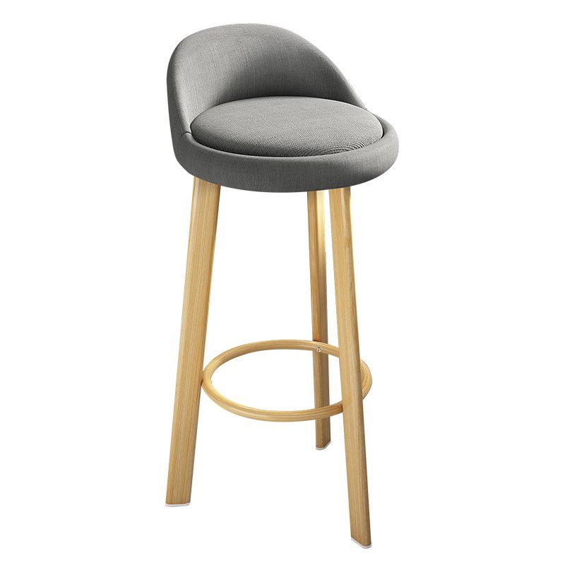 Modern Armless Backrest Counter Stool Steel Cafe Bar Stool with Cushion and Pedal Clearhalo 'Bar Furniture' 'Bar Stools' 'bar_stools' 'furn' 'furn_bar_stools' 'Furniture' 'furniture_bar_stools' 'Kitchen & Dining Furniture' 1200x1200_b21bb0e6-9899-4d14-947b-7e1a25e13433