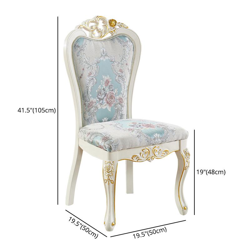 Upholstered European Style Restaurant Side Chair White Open Dining Chair Clearhalo ' kitchen&dining_furn' 'Dining Chairs' 'Dining Tables & Seating' 'dining_chair' 'furn' 'furn_dining_chair' 'Furniture' 'furniture_dining_chair' 'Kitchen & Dining Furniture' 'kitchen' 1200x1200_b21bf9dd-08a2-410a-8a13-642df39822f2