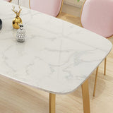 Metal Traditional Luxury Rectangle Indoor Table Sintered Stone Dining Table with Sled Base Clearhalo ' dining_table' 'Dining Tables & Seating' 'Dining Tables' 'furn' 'furn_dining_table' 'Furniture' 'furniture_dining_table' 'Kitchen & Dining Furniture' 'kitchen&dining_furn' 'kitchen' 'kitchen_dining_table' 1200x1200_b21cbb13-9073-4fc6-b85e-1f3499cd8754