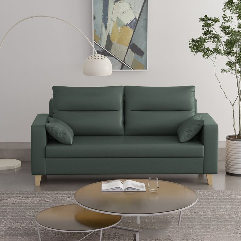 Polish Finish 2-seater Chaise Square Arm Sofa for Bonus Room Apartment Clearhalo 'furn' 'furn_sofas' 'Furniture' 'furniture_sofas' 'kitchen' 'kitchen_sofas' 'Living Room Furniture' 'Sofa' 'sofas' 1200x1200_b21ea968-20ed-4b0c-bbf8-dfed1711533d