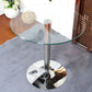 Round Tulip Base Contemporary Dining Table Three-Color Fixed Table of Glass Clearhalo ' dining_table' 'Dining Tables & Seating' 'Dining Tables' 'furn' 'furn_dining_table' 'Furniture' 'furniture_dining_table' 'Kitchen & Dining Furniture' 'kitchen&dining_furn' 'kitchen' 'kitchen_dining_table' 1200x1200_b21fa85b-656c-42e4-ba35-793de409f7df