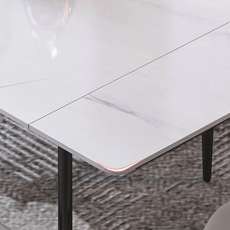 Moderne eettafel Uitschuifbare rechthoekige eettafel voor eetkamer