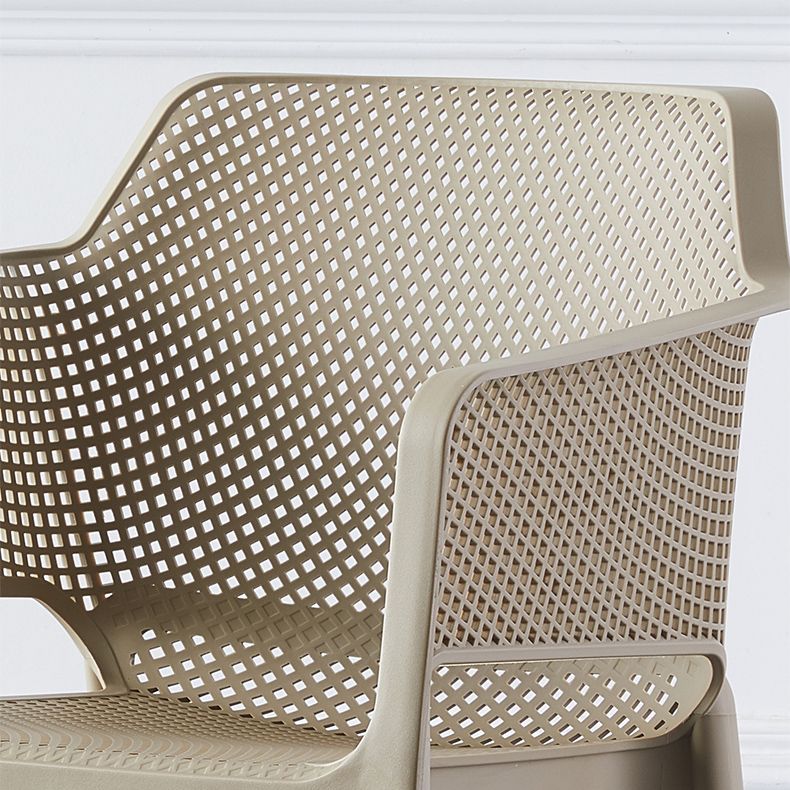 Contemporary Style Dining Room Chairs Stackable Arm Chairs with Plastic Legs Clearhalo ' kitchen&dining_furn' 'Dining Chairs' 'Dining Tables & Seating' 'dining_chair' 'furn' 'furn_dining_chair' 'Furniture' 'furniture_dining_chair' 'Kitchen & Dining Furniture' 'kitchen' 1200x1200_b221a82b-6332-4618-a132-13dc6d04cca8