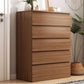 Coffre vertical contemporain en bois avec tiroirs pour la maison/bureau