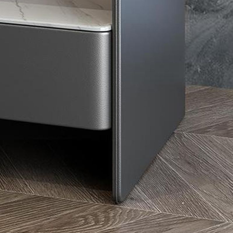 Top in vetro Top da 19 pollici H Night Table Open Open Archite Modern 1-Drawer Endstand