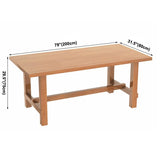 Contemporary Rectangle Shape Standard Dining Table Solid Wood Kitchen Dining Table with Trestle Base Clearhalo ' dining_table' 'Dining Tables & Seating' 'Dining Tables' 'furn' 'furn_dining_table' 'Furniture' 'furniture_dining_table' 'Kitchen & Dining Furniture' 'kitchen&dining_furn' 'kitchen' 'kitchen_dining_table' 1200x1200_b2240830-9128-4694-a4a8-4eac1513dd15