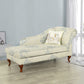 Living Room Upholstered Chaise Modern Style Rolled Arms Chaise Clearhalo 'Chairs & Seating' 'Chaise Lounge' 'chaise_lounge' 'furn' 'furn_chaise_lounge' 'Furniture' 'Living Room Furniture' 1200x1200_b2246492-f826-4877-aa88-48d1d61061ae