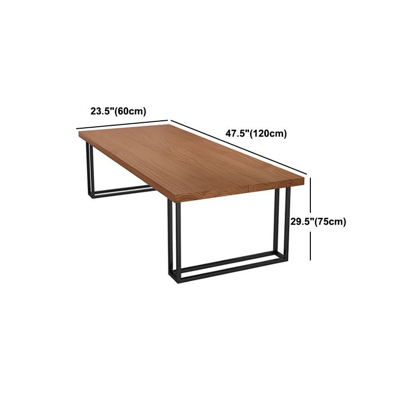 Rectangular 1/2/9 Pieces Dining Set Natural and Black Windsor Back Chair Set for Kitchen Clearhalo 'Dining Room Sets' 'Dining Tables & Seating' 'dining_room_set' 'furn' 'furn_dining_room_set' 'Furniture' 'furniture_dining_room_set' 'Kitchen & Dining Furniture' 'kitchen&dining_furn' 'kitchen' 1200x1200_b2278441-2960-492c-ab79-a60f9c66fa3b