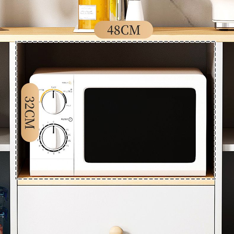 Serveur buffet en bois d'ingénierie avec tiroirs serveur de restauration contemporain