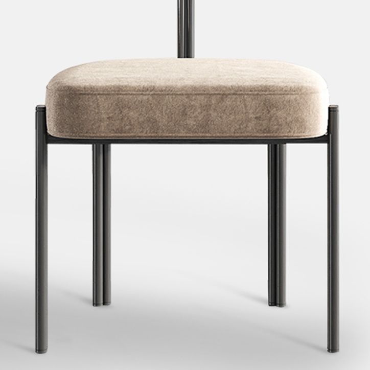 Nordic Style Colorful Side Chair Flannelette Side Dining Chair for Home Use Clearhalo 'Dining Chairs' 'Dining Tables & Seating' 'dining_chair' 'furn' 'furn_dining_chair' 'Furniture' 'Kitchen & Dining Furniture' 1200x1200_b228316a-e3a5-42ad-b9ec-edb07b75b668