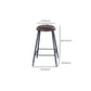 Industrial Metal Legs Indoor Bar Stool Black Base with Footrest