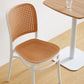Scandinavian Plastic Barstool Plastic Furniture Rectangle Seat in Matte Finish