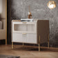 Classic Glam Bed Nightstand Stone Accent Table Nightstand with Drawers Clearhalo 'Bedroom Furniture' 'furn' 'furn_night_stand' 'Furniture' 'night_stand' 'Nightstands' 1200x1200_b22a0f32-3326-4ed5-b731-3e366eda2bef