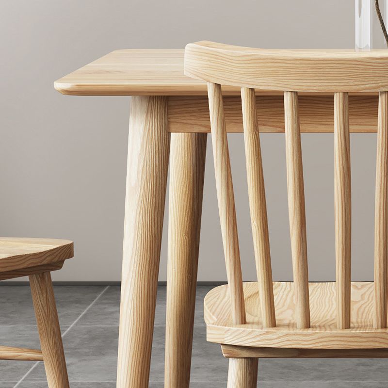 Glam Style Table Wooden Rectangle Table with 4 Legs for Home Use Clearhalo 'Dining Tables & Seating' 'Dining Tables' 'dining_table' 'furn' 'furn_dining_table' 'Furniture' 'Kitchen & Dining Furniture' 1200x1200_b22b8dec-ebba-4e64-8b79-a309287bcd79