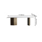 Metal Traditional Luxury Rectangle Table White Sintered Stone Table Clearhalo ' dining_table' 'Dining Tables & Seating' 'Dining Tables' 'furn' 'furn_dining_table' 'Furniture' 'furniture_dining_table' 'Kitchen & Dining Furniture' 'kitchen&dining_furn' 'kitchen' 'kitchen_dining_table' 1200x1200_b22e2fcd-b3f3-4911-8e1f-b63bc825f6fc