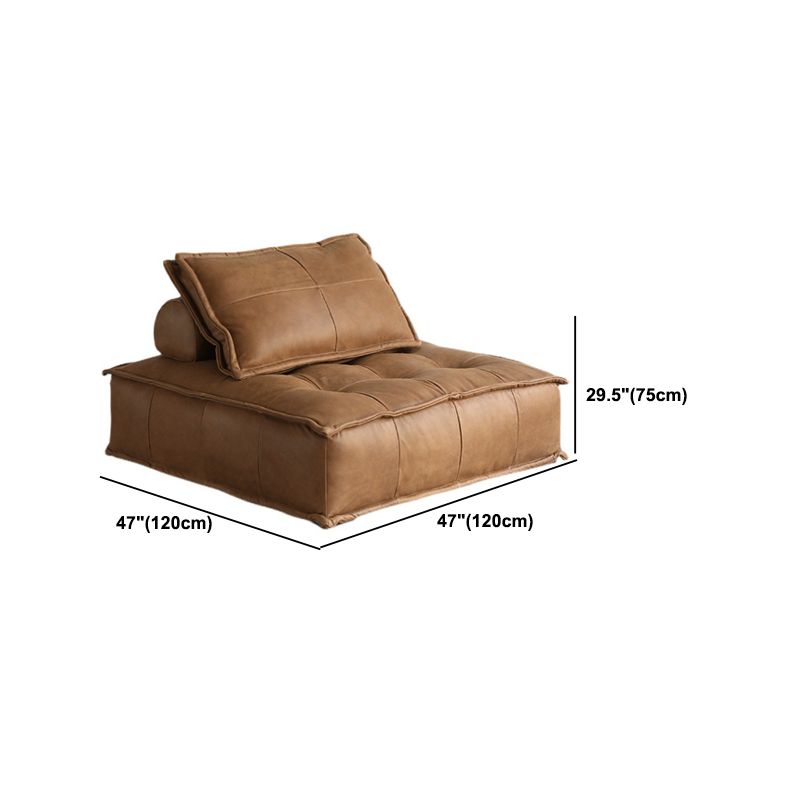 Echter Leder -armloser Sofa -Sofa für armlose Sofa für Wohnung