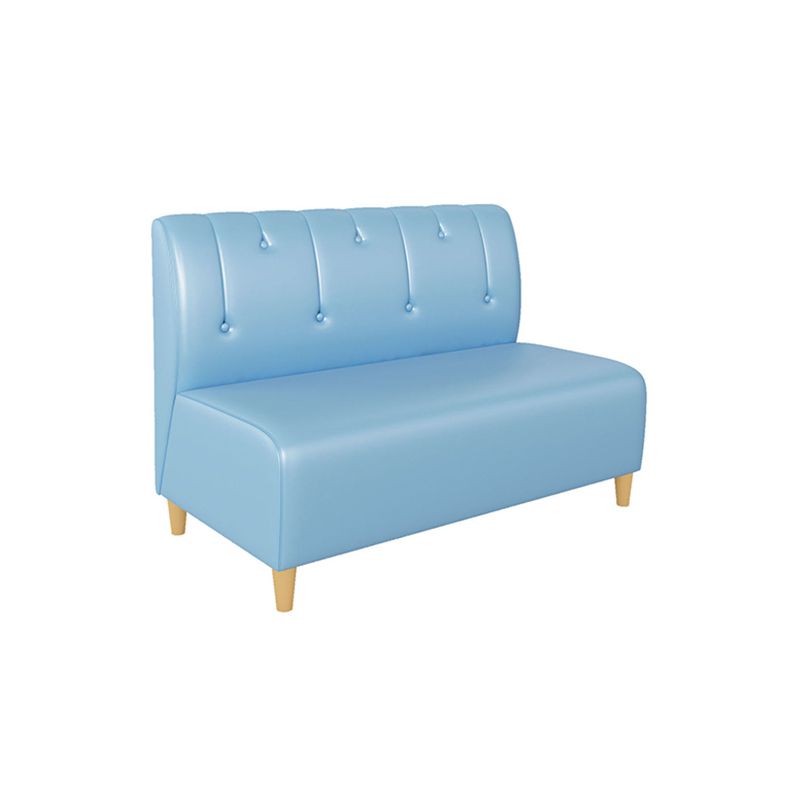 Canapé en cuir véritable canapé contemporain avec des pieds en bois massif