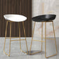 Coffee Shop Counter Stool Glam Metal Footrest Low Back Counter Stools Clearhalo 'Bar Furniture' 'Bar Stools' 'bar_stools' 'furn' 'furn_bar_stools' 'Furniture' 'furniture_bar_stools' 'Kitchen & Dining Furniture' 1200x1200_b234a3ec-fd18-4711-8ff4-d3d7f91adfa1