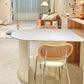 Modern Dining Table White Stone Top Dinner Table for Dining Room
