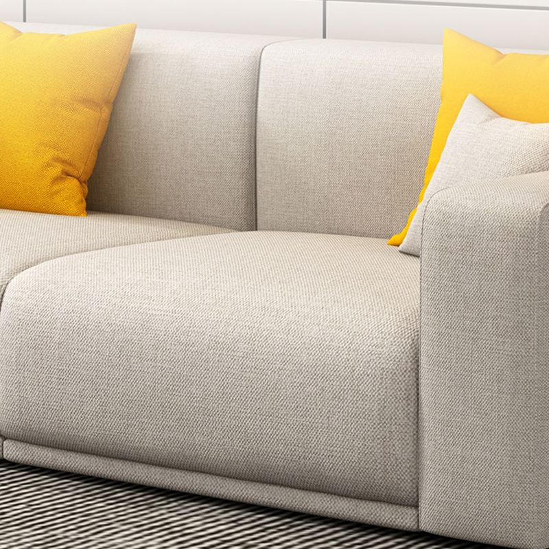 Stationary Slipcovered Cotton Living Room Square Arm Loose Back Sofa Clearhalo 'furn' 'furn_sofas' 'Furniture' 'Living Room Furniture' 'Sofa' 'sofas' 1200x1200_b2374b3b-9408-4e7c-914a-c49dbdfc349e