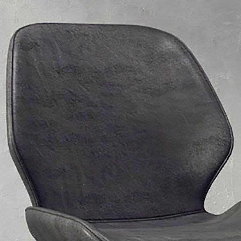 Eigentijdse eetkamerstoel keuken wingback armloze zijstoel met metalen benen