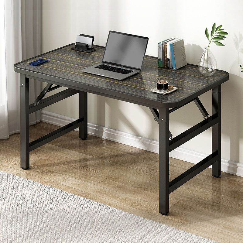Contemporary Folding Office Desk Home Writing Desk with H-Shape Base , 29.5" H Clearhalo 'furn' 'furn_office_desk' 'Furniture' 'Office Desks' 'Office Furniture' 'office_desk' 1200x1200_b2380323-7d34-427f-b672-f1346ce8da7f