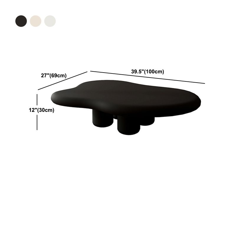 Tavolo da cocktail di caffè in legno scandinavo Forma libera 3 gambe tavolo da cocktail