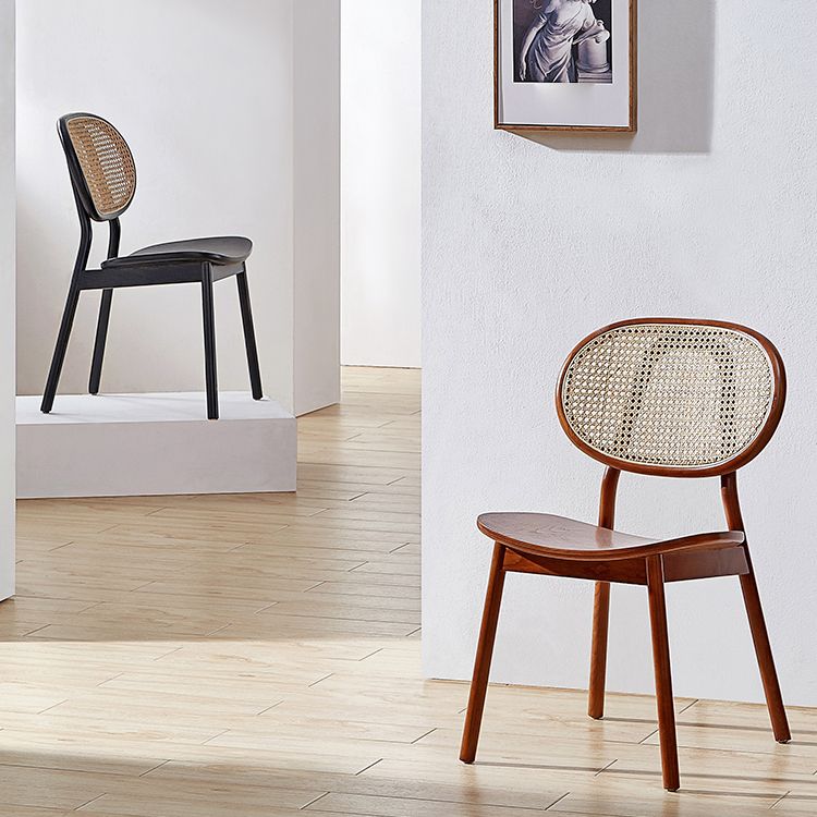 Contemporary Wood Dining Armless Chair Open Back Dining Side Chair for Home Use Clearhalo 'Dining Chairs' 'Dining Tables & Seating' 'dining_chair' 'furn' 'furn_dining_chair' 'Furniture' 'furniture_dining_chair' 'Kitchen & Dining Furniture' 1200x1200_b23a6511-b672-48c0-88ee-ad8decfb1ccf