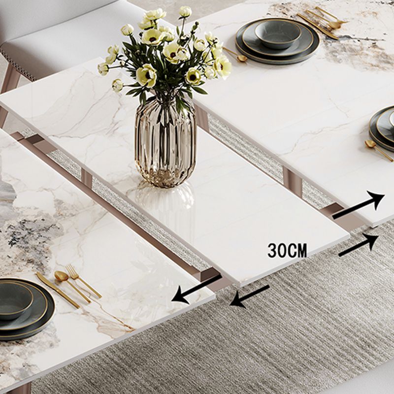 Table à manger extensible rectangle table à manger moderne pour salle à manger