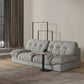 Contemporary Tufted Leather Sofa 41.34-In D Armless Living Room Sofa Clearhalo 'furn' 'furn_sofas' 'Furniture' 'Living Room Furniture' 'Sofa' 'sofas' 1200x1200_b23cad34-edd5-4f86-b669-8e44aae76d3c