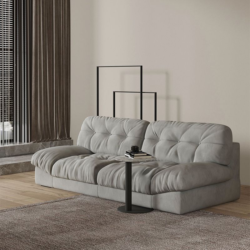 Contemporary Tufted Leather Sofa 41.34-In D Armless Living Room Sofa Clearhalo 'furn' 'furn_sofas' 'Furniture' 'Living Room Furniture' 'Sofa' 'sofas' 1200x1200_b23cad34-edd5-4f86-b669-8e44aae76d3c